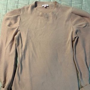 Pink lily pink puff sleeve sweater